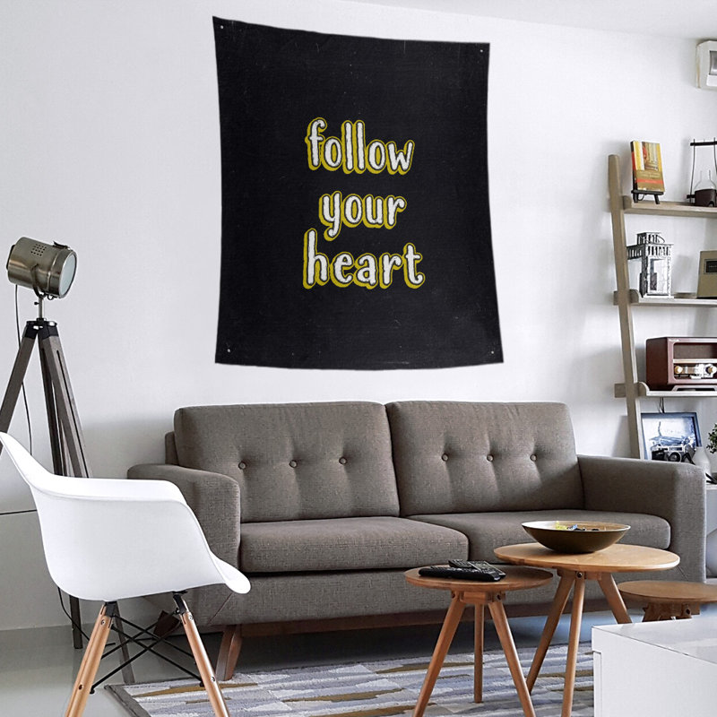 Polyester Tapestry, 104" H x 88" W, Yellow