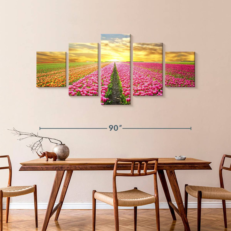 Tulipes des Pays-Bas, H 42 po x l 92 po