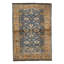 Hand-Knotted High-Quality Light Brown/Blue Area Rug