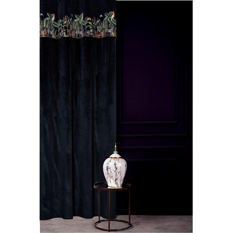 Randalia Room Darkening Curtain Single Panel