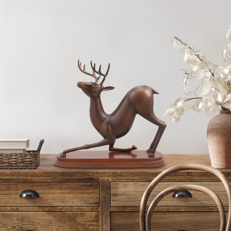 Stretching Deer Desktop Decor