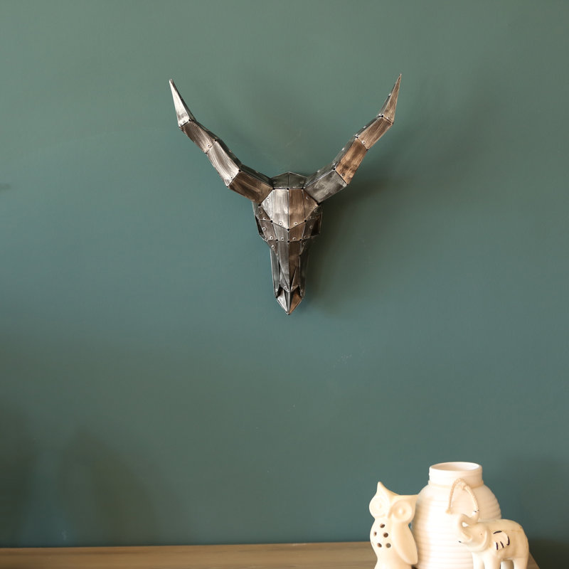 Wall Decor on Metal, Black/Silver