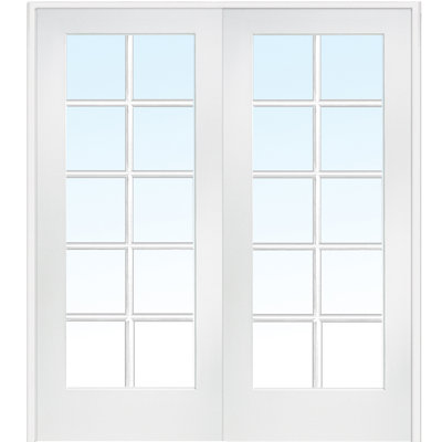 Intérieur double en panneau de fibres à densité moyenne de 60 po x 80 po en verre clair de 60 po x 4 pi 16/16 po