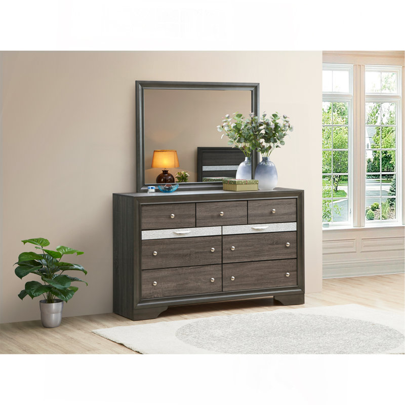 Madrid G02305-D Dresser , Grey, Grey