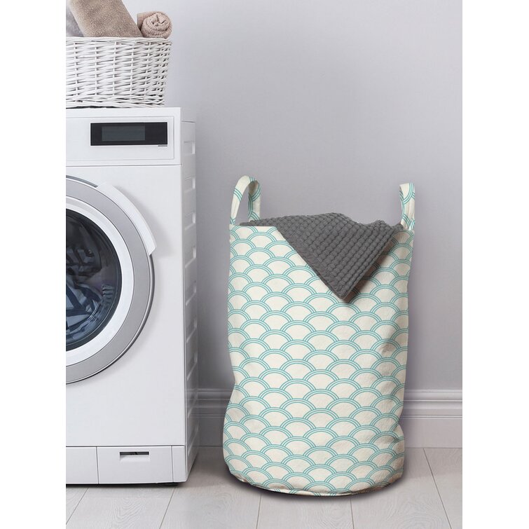 Bless international Ambesonne White Laundry Bag