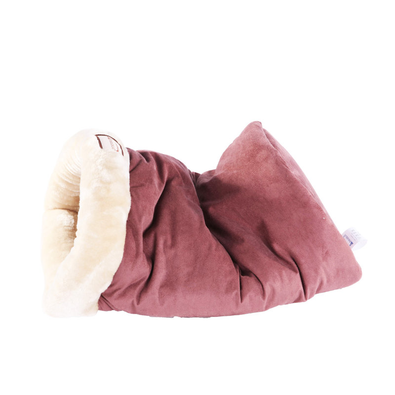 Lit pour chat spécialisé, Rouge indien et beige