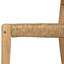 Chaises de patio en bois massif de style Mid-Century avec siège en osier tissé à la main Ziven-133533940