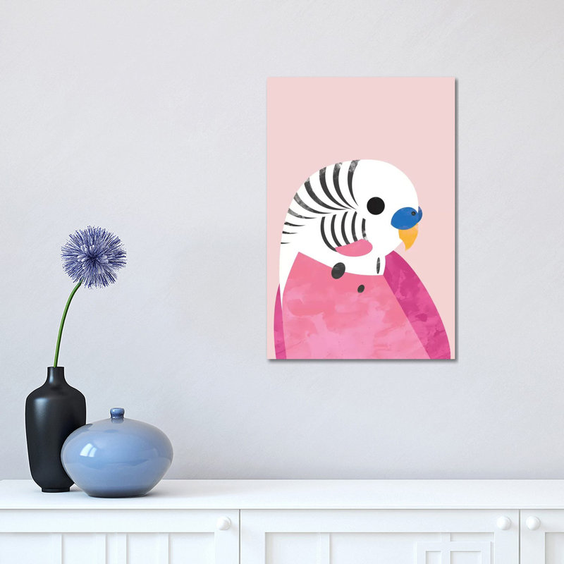 Budgie by Dan Hobday - Wrapped Canvas Print, 30.48 cm H x 45.72 cm W