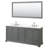 Deborah 80'' Double Bathroom Vanity with Quartz Top with Mirror-98208027-98208028-98208031