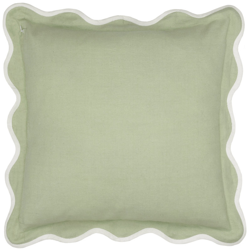 Adele Floral Green Square Cushion Cover
