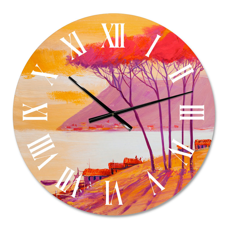 Horloge murale jaune, Petit