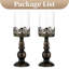 2 Piece Metal Candlestick Set