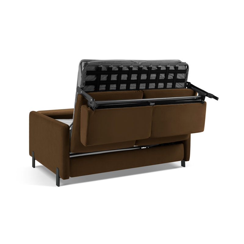 Bilek Velvet Sofa Bed, 4, Chocolate