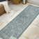 Massimo Bohemian Medallion Textured Weave Teal/Gray Indoor/Outdoor Rug
