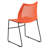 Oliverson 661 lb. Capacity Stack Chair with Air-Vent Back and Powder Coated Sled Base-749731567
