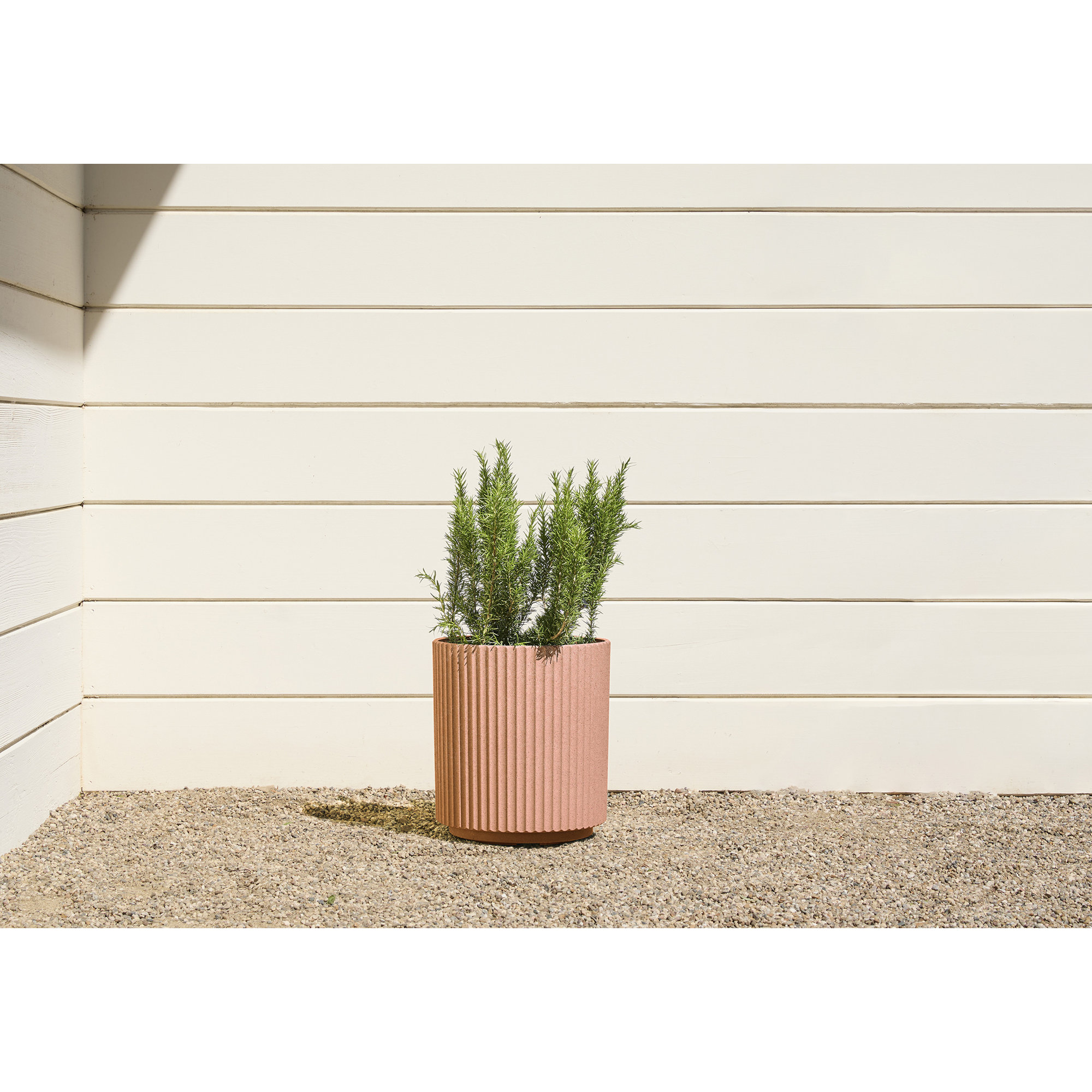 Demi Series Round Planter, Terracotta, 1, 16" H x 14.75" W x 14.75" D
