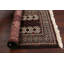 Tapis brun / ivoire en laine noué à la main de conception unique 2 pi 7 po x 3 pi 7 po Roethke