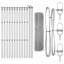 60 cm H x 2500 cm W Steel Border Fencing
