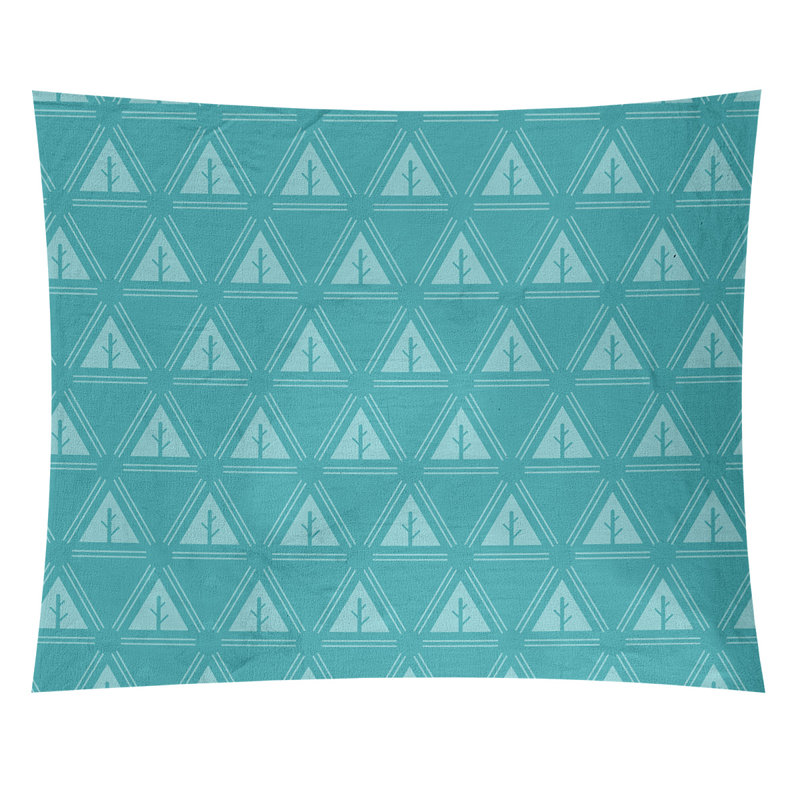 Tapisserie Barbra, H 27,5 po x l 37,5 po, Bleu sarcelle