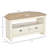 50" Tv Compatible Corner Console, White With Drawers And Open Storage For Living Room Entertainment Stand, White, Accommodates Up To In