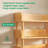 5-Tier Wooden Open Bookcase - Modern Display Bookshelf