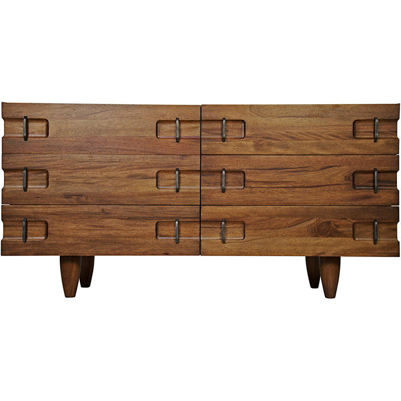 David 64" Dark Walnut Rustic Sideboard