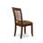 5 Piece Modern Dining Table Set Includes a Rectangle Wooden Table with Butterfly Leaf and 4 Linen Fabric Upholstered Chairs, Mahogany-1199098659-1200734914