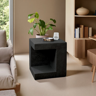 Accent Table, 25"H, Indoor Or Outdoor, Side Table, Nightstand, End, Square, Bedroom, Living Room