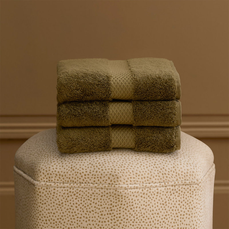 Etoile Hand Towel, Kaki