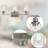 3-Light Brushed Nickel Bathroom Vanity Light, Modern Vanity Lighting Fixture For Bathroom, Matte Light Fixture, Wall Sconces With Clear Glass Shade, Black Bathroom Wall Light Over Mirror
