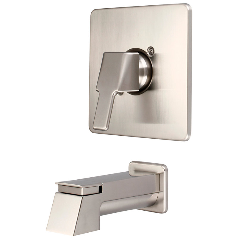 I3 Wall Tub Spout, Brushed Nickel