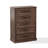 Modern 5 Drawer Dresser, 44" H Tall Chest for Bedroom,Anti-Tip Device-114246994