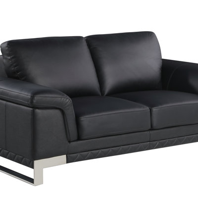 Causeuse en cuir