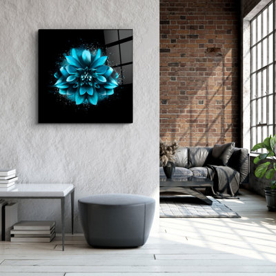 Élégante peinture décorative en verre trempé, 40 x 40 po | 100% verre trempé, épaisseur: 0,16 pouce | Impression UV pour des couleurs éclatantes et une durabilité | Parfait pour la décoration intérieure et les amateurs d'art