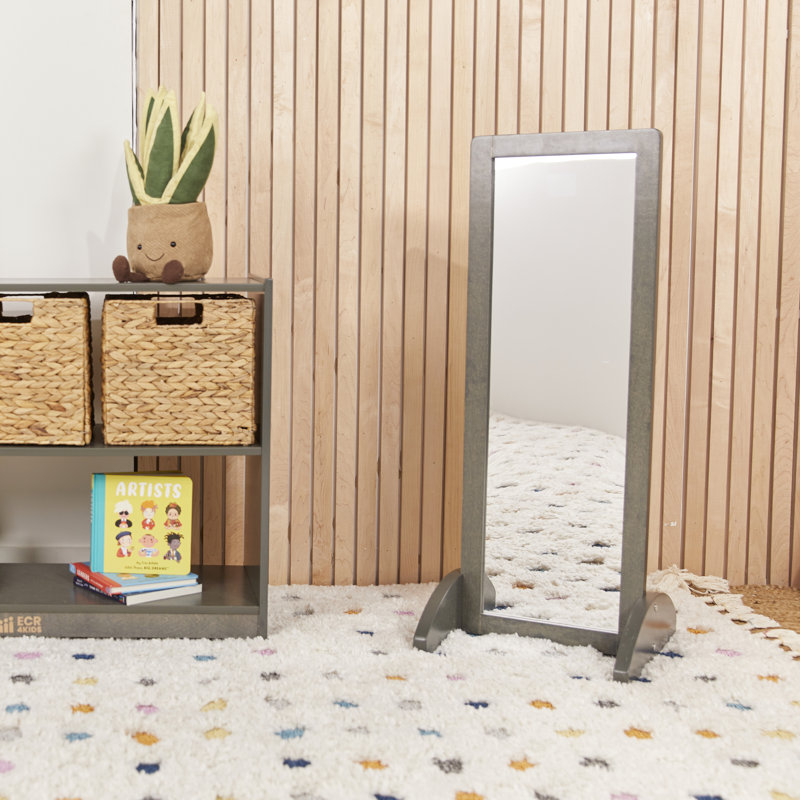 Miroir ECR4Kids, 36 po x 14,6 po, Gris délavé