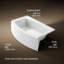 Baignoire d'angle compacte en acrylique de 60 po x 30 po Expanse-12908331-11889263
