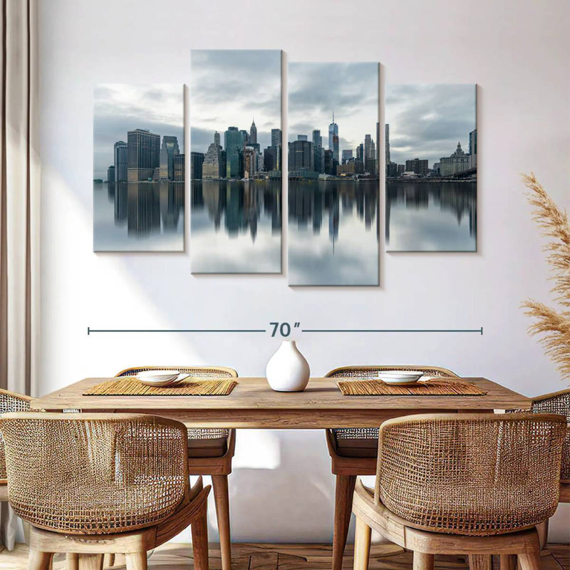 Sireci New York Skyline Reflection, 42" H x 68" W