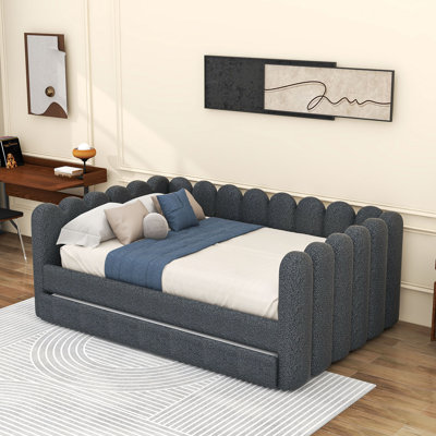 Upholstered Daybed with Trundle