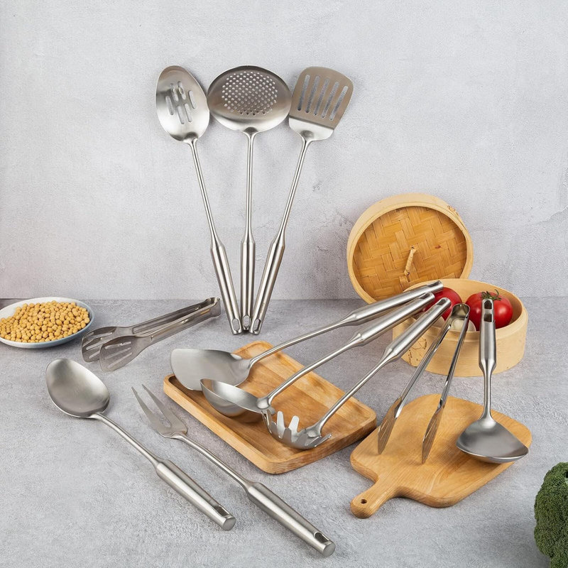 Stainless steel kitchen utensil set