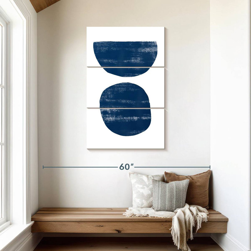 Abstraction I Navy Blue