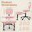 Ergonomic Cross-Legged Swivel Office Chair-1042734622