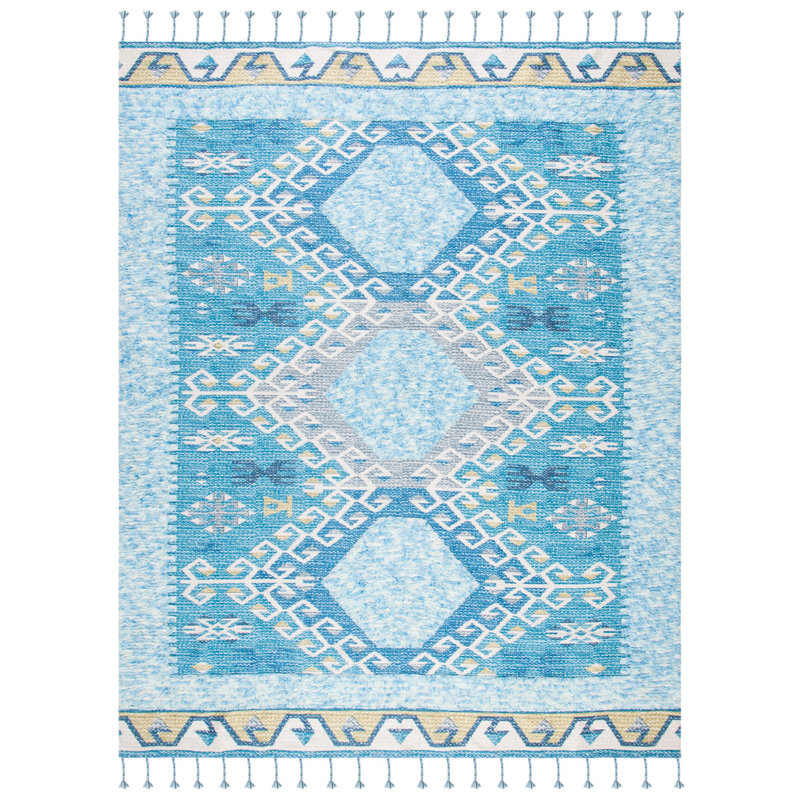 Joppatowne Hand Loomed Wool Southwestern Rug, Rectangle 8' x 10'