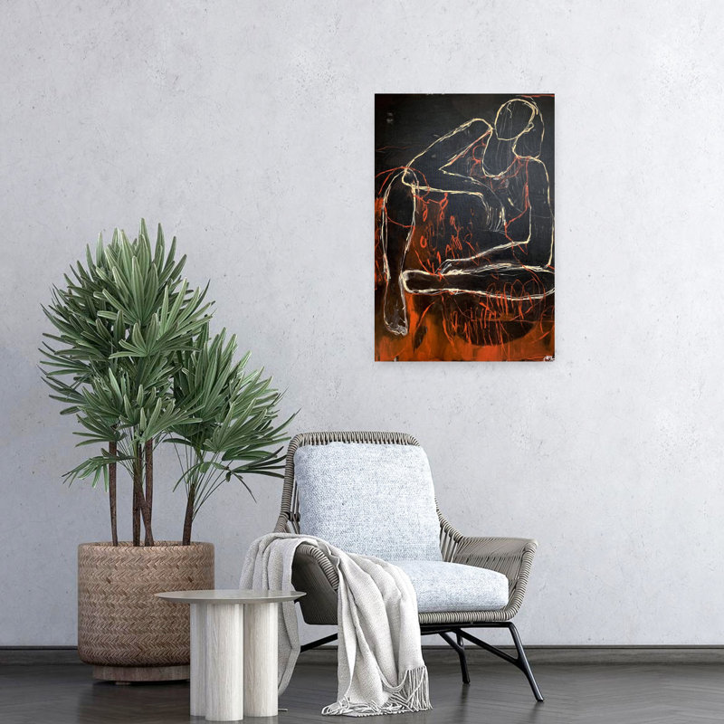 Art contemporain contemporain abstrait contemporain, H 24 po x l 16 po