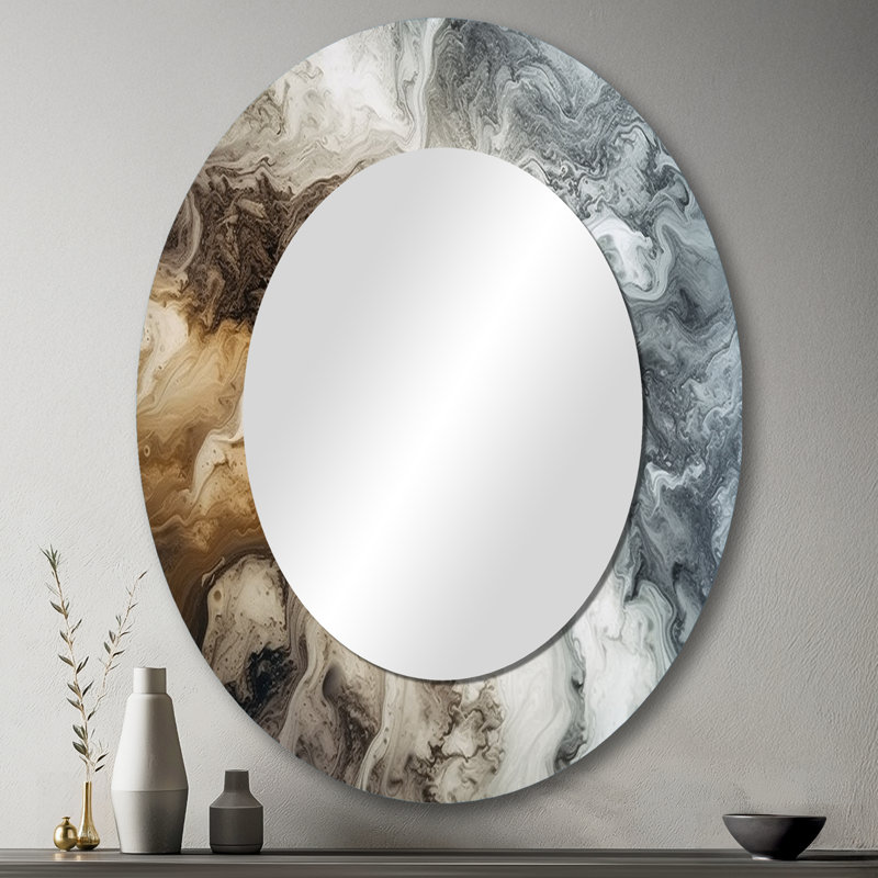 Manzer - Abstract Metal Mirror, 43" x 33"