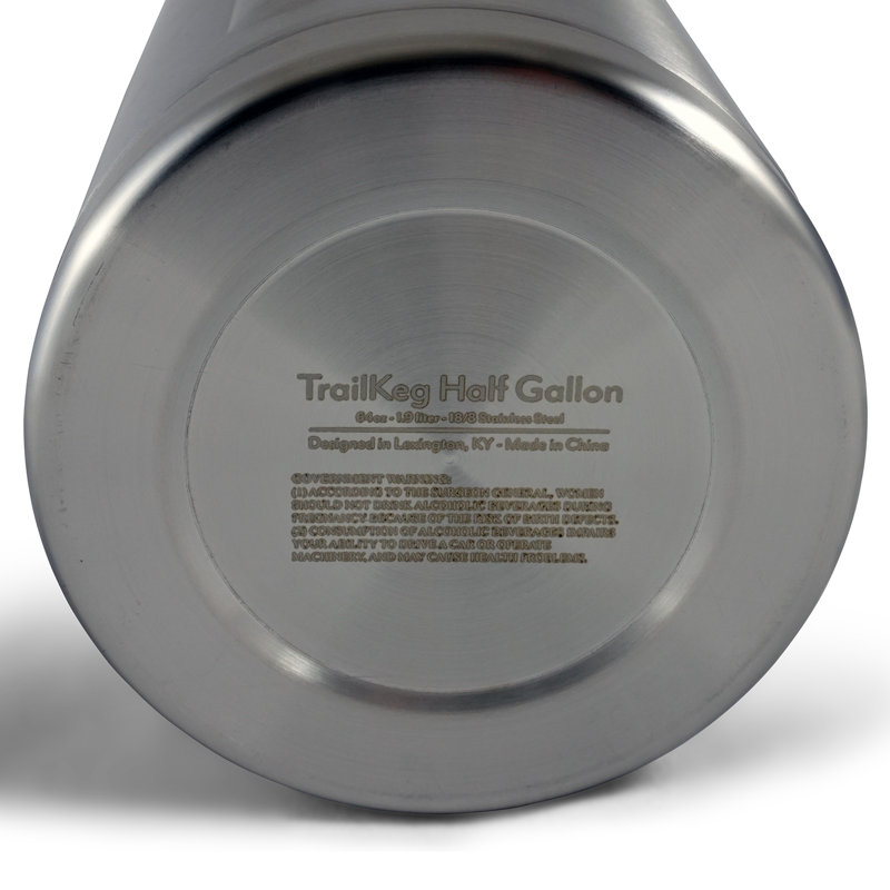 Cruche 64 oz trailkeg, Acier inoxydable