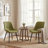 Modern Dining Chairs Faux Leather Upholstered Kitchen Chairs Side Chair With Metal Legs-51228641