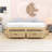 Wooden Platform Bed with 6 Drawers-212478041-212478045