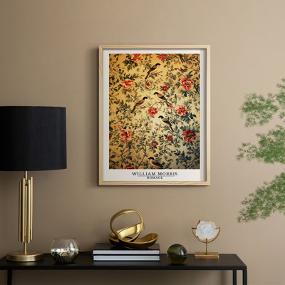 WM MORRIS Series CLIII Framed Print - Solid Wood