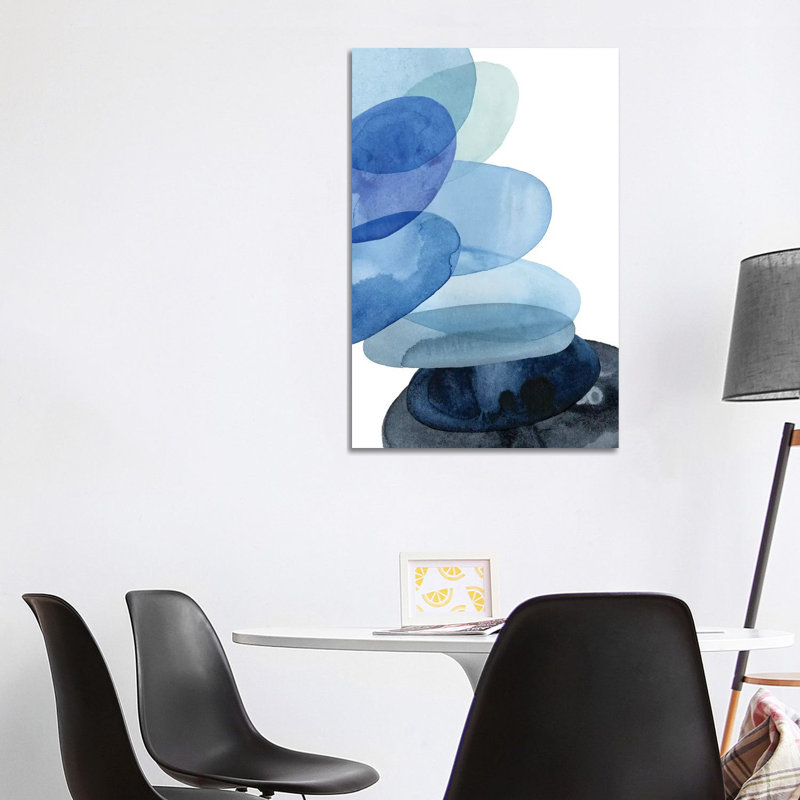River Worn Pebbles II by Grace Popp - Wrapped Canvas Painting, 101.6 cm H x 66.04 cm W