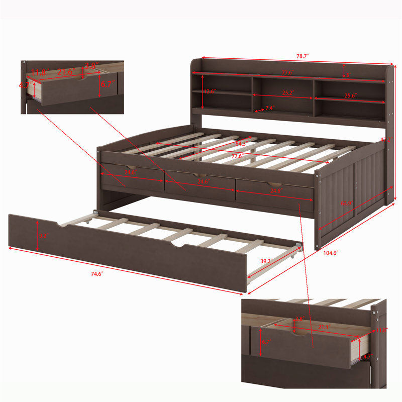 Jaqueze Bookcase Bed